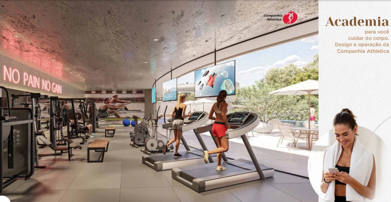 academia companhia atletica Niemeyer 360 Residence stúdios